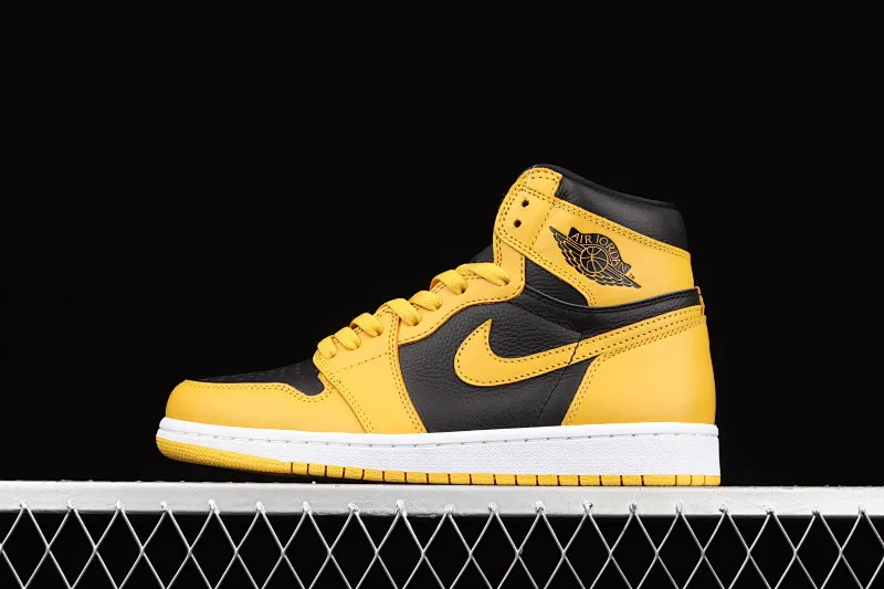 All categories Air Jordan Jordan series basketball shoes Air Jordan 1 High Air Jordan 1 High OG "Pollen" AJ1 Joe 1 new black and yellow 555088-701
